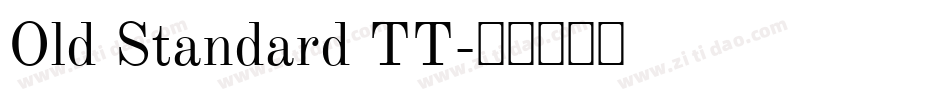 Old Standard TT字体转换